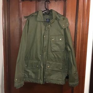 JCREW Army Green Men’s XL Waxy Jacket